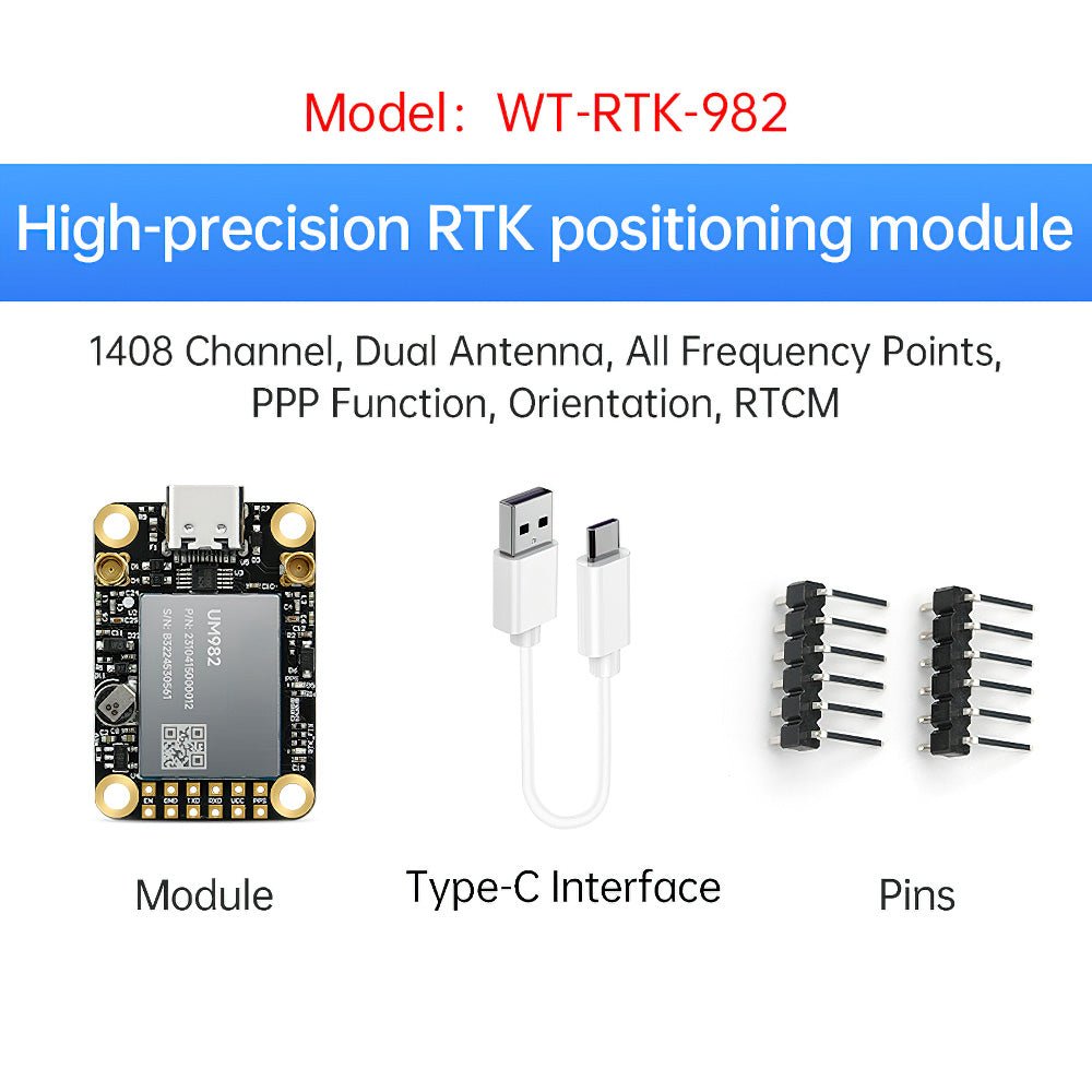 WTRTK - 982 - Accelerometer+Inclinometer - mpu6050 - mpu9250+Angle Sensor Gyroscope for Arduino Magneometer.