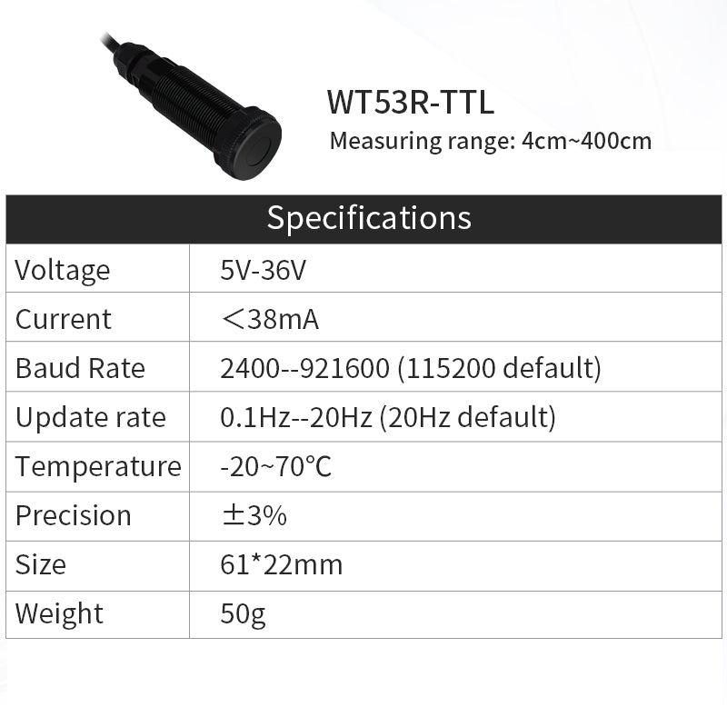WT53R - TTL - Accelerometer+Inclinometer - mpu6050 - mpu9250+Angle Sensor Gyroscope for Arduino Magneometer.