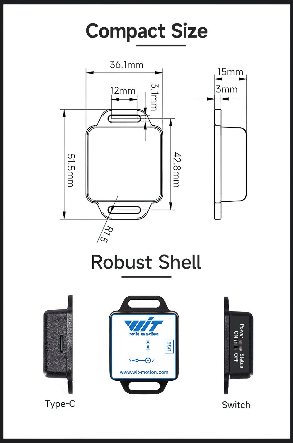 WTVB01 - BT50 - Accelerometer+Inclinometer - mpu6050 - mpu9250+Angle Sensor Gyroscope for Arduino Magneometer.