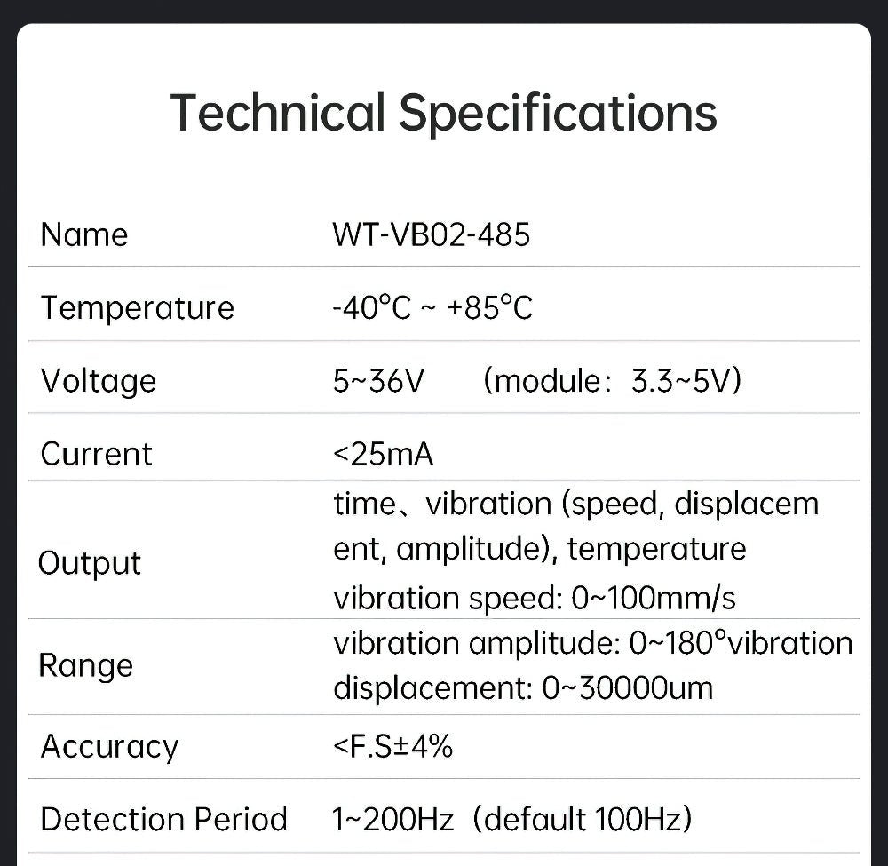 WTVB02 - 485 Magnet with 1 meter - Accelerometer+Inclinometer - mpu6050 - mpu9250+Angle Sensor Gyroscope for Arduino Magneometer.