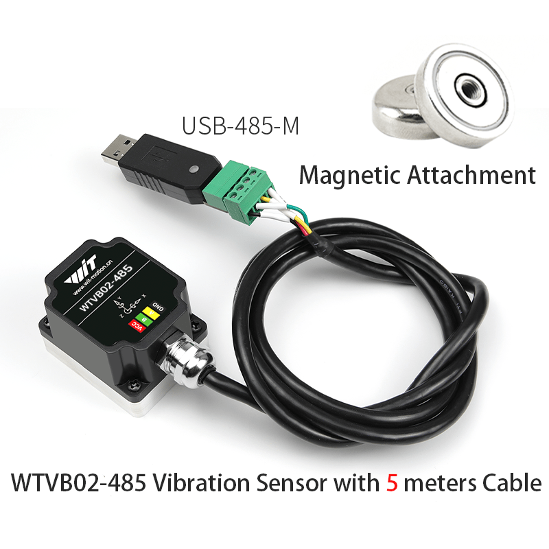 WTVB02 - 485 Magnet with 5 meters - Accelerometer+Inclinometer - mpu6050 - mpu9250+Angle Sensor Gyroscope for Arduino Magneometer.