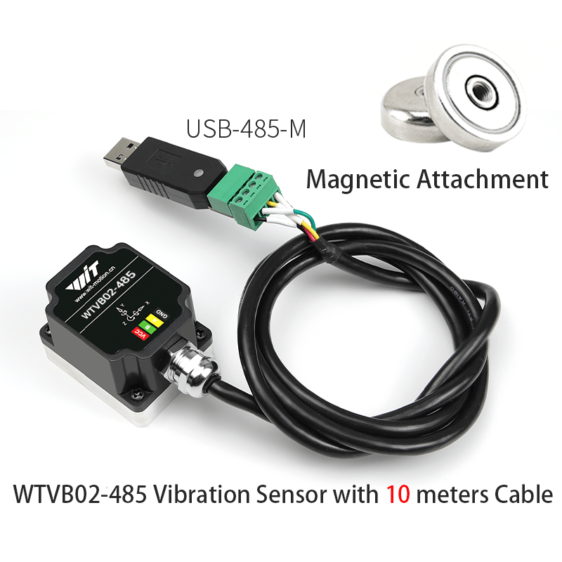 WTVB02 - 485 Magnet with 10 meters - Accelerometer+Inclinometer - mpu6050 - mpu9250+Angle Sensor Gyroscope for Arduino Magneometer.