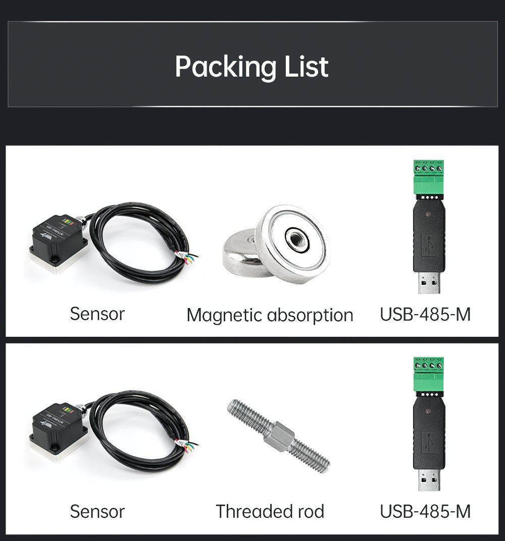 WTVB02 - 485 Magnet with 1 meter - Accelerometer+Inclinometer - mpu6050 - mpu9250+Angle Sensor Gyroscope for Arduino Magneometer.