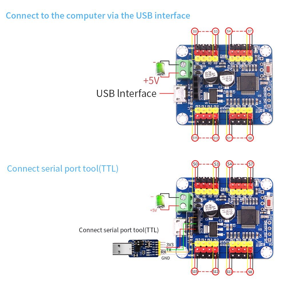 16 Channel Servo - Accelerometer+Inclinometer - mpu6050 - mpu9250+Angle Sensor Gyroscope for Arduino Magneometer.