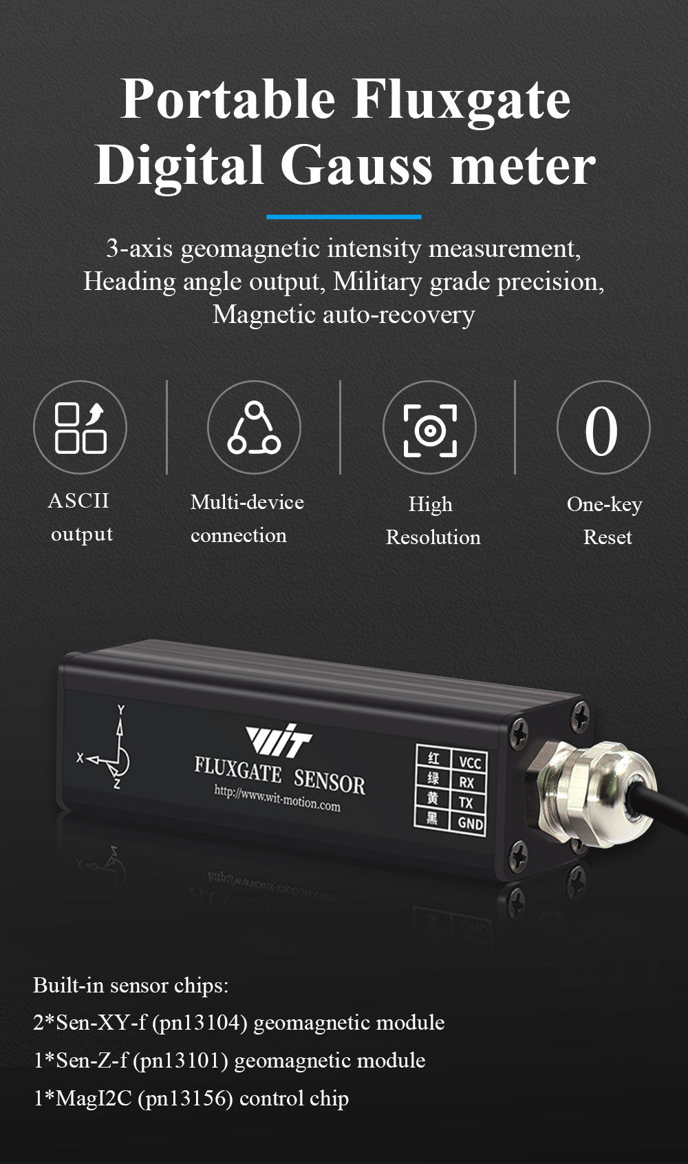 HWT3100 - TTL - Accelerometer+Inclinometer - mpu6050 - mpu9250+Angle Sensor Gyroscope for Arduino Magneometer.