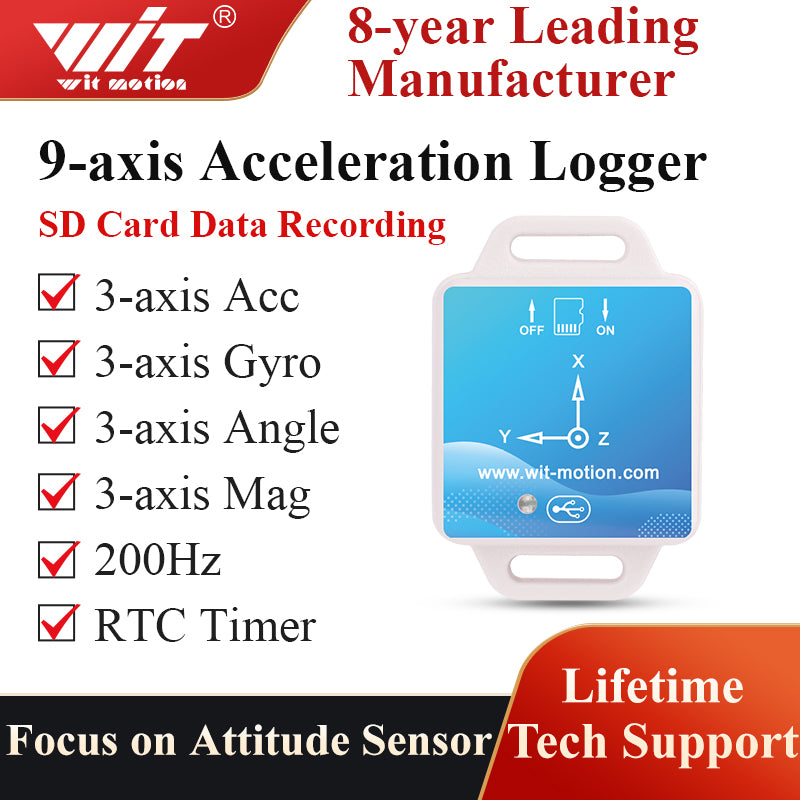 【9Axis Offline Accelerometer Data Logger】WT901SDCL HighPrecision Gyr