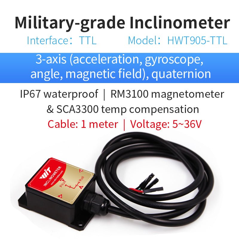HWT905 - TTL - Accelerometer+Inclinometer - mpu6050 - mpu9250+Angle Sensor Gyroscope for Arduino Magneometer.