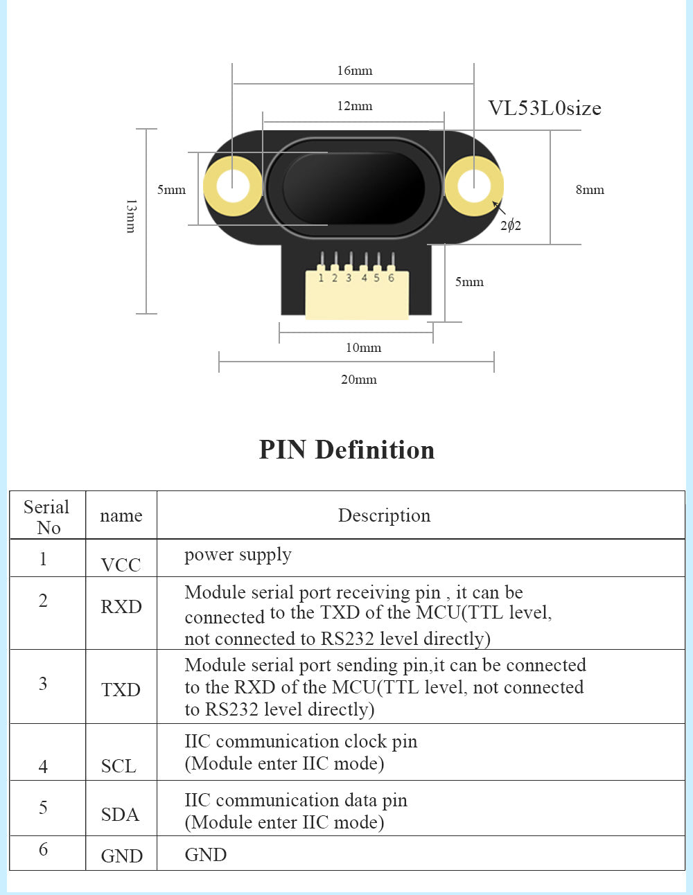 WT - VL53L0 - Accelerometer+Inclinometer - mpu6050 - mpu9250+Angle Sensor Gyroscope for Arduino Magneometer.