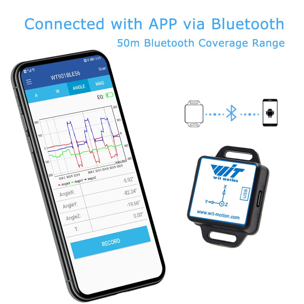 BWT901CL - Accelerometer+Inclinometer - mpu6050 - mpu9250+Angle Sensor Gyroscope for Arduino Magneometer.