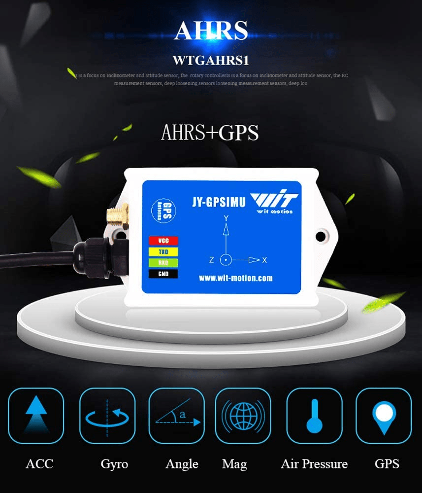 WTGAHRS1 - Accelerometer+Inclinometer - mpu6050 - mpu9250+Angle Sensor Gyroscope for Arduino Magneometer.