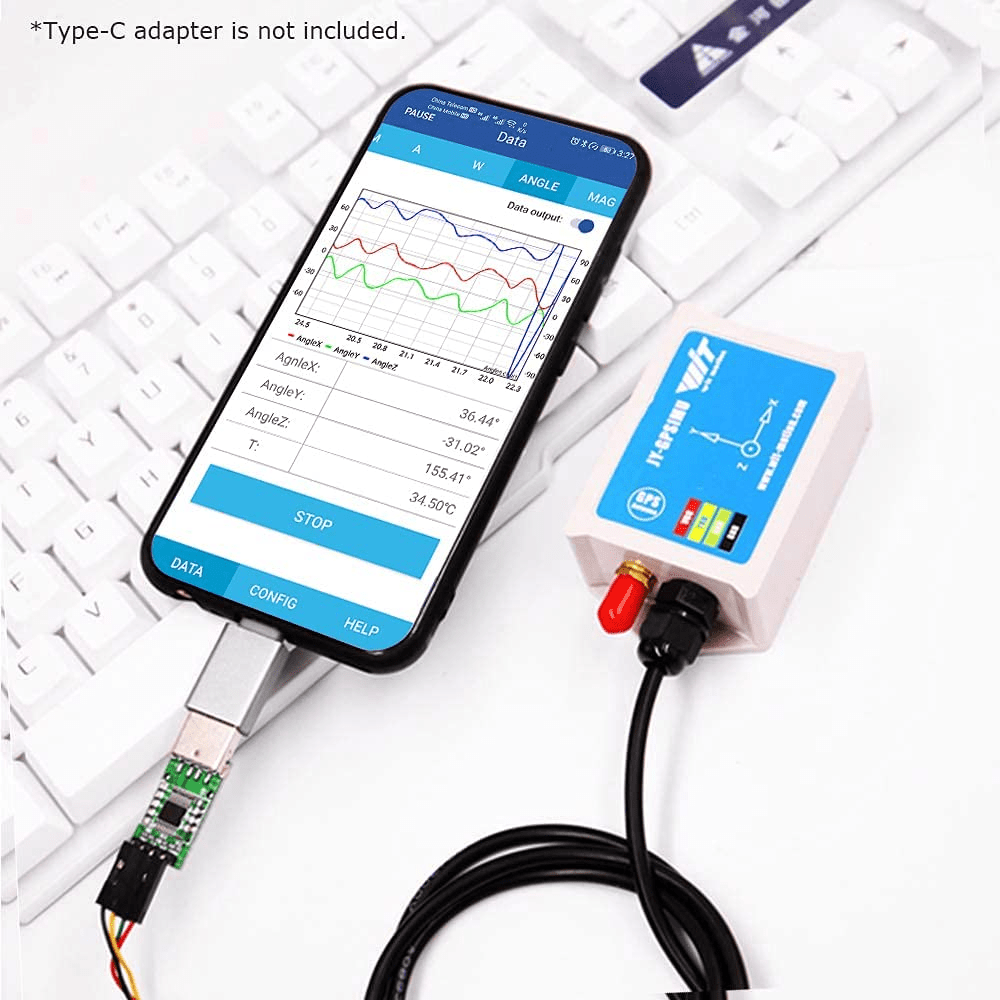 WTGAHRS1 - Accelerometer+Inclinometer - mpu6050 - mpu9250+Angle Sensor Gyroscope for Arduino Magneometer.
