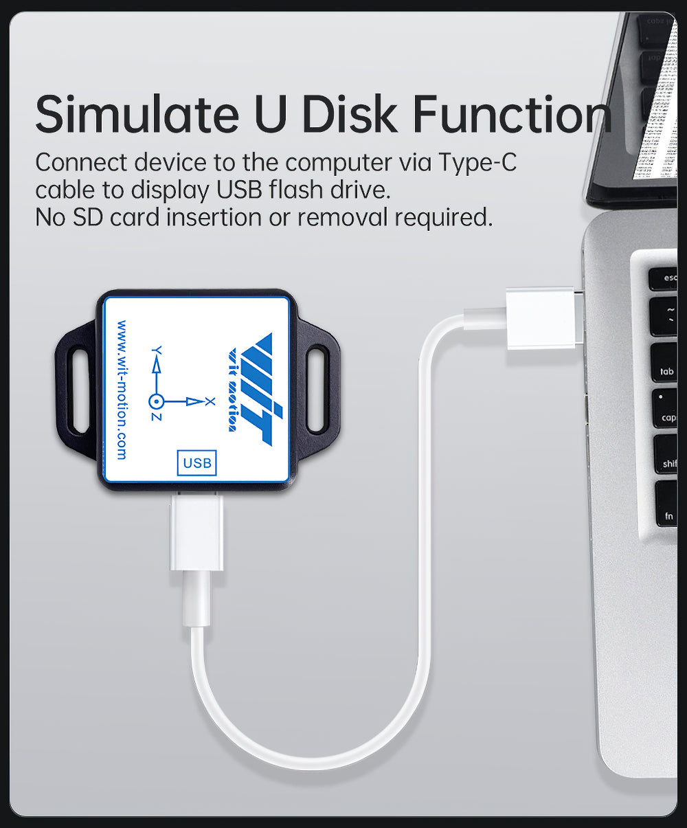 WT901SDCL-BT50 Bluetooth remote reading SD card Low-Power Accelerometer, 9-axis Gyroscope+Angle(XY 0.05° Accuracy)+Magnetometer - WitMotion