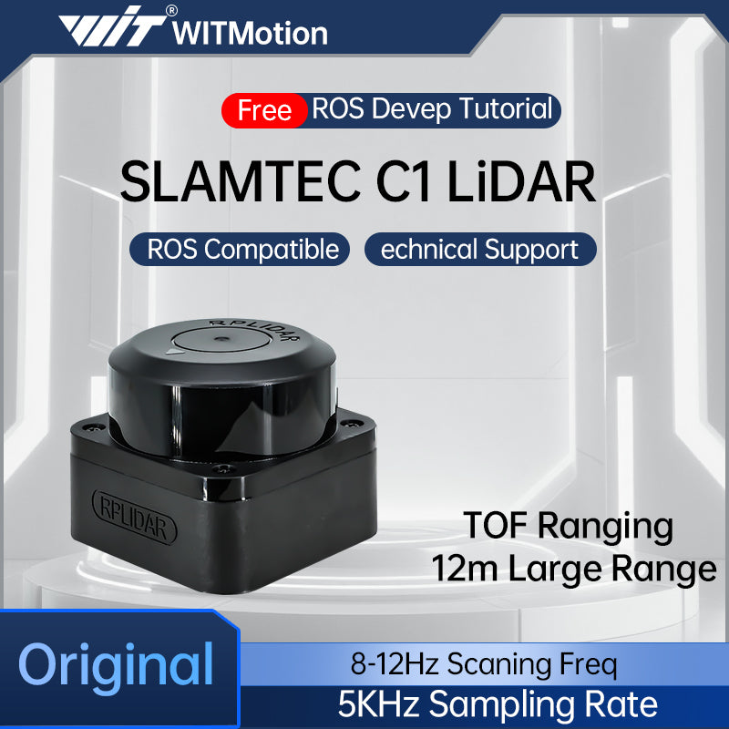 SLAMTEC RPLIDAR C1 LiDAR Sensor TOF 12m Ranging 360° Scanning Module for Robot Mapping Navigation Obstacle Avoidance - WitMotion ShenZhen CO.,LTD