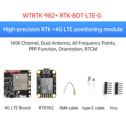 WITMOTION RTK GNSS/INS Module UM982 ZED-F9P High-precision Centimeter-level Differential Relative Positioning and Orientation UM980