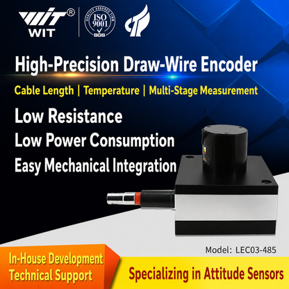 Draw Wire Linear Position Sensor - Absolute Encoder for Precision Displacement-WT-LEC03