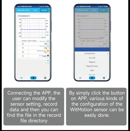 WitMotion WT901WIFI MPU9250 9-axis Wireless Inclinometer Accelerometer, 3-axis Angular Velocity+Acceleration+Angle+Magnet Field - WitMotion