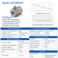 WitMotion IEPE Piezoelectric Vibration Sensor Accelerometer Transmitter 4-20mA Output for Motor Pump Bearing Temperature Monitor