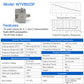 WitMotion IEPE Piezoelectric Vibration Sensor Accelerometer Transmitter 4-20mA Output for Motor Pump Bearing Temperature Monitor