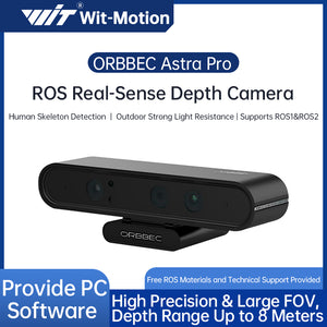 ORBBEC ASTRA Pro 3D Depth Camera Module 0.6-8M Range For AI Robot Raspberry PI Drones Development Face Recognition With ROS1ROS2 - WitMotion ShenZhen CO.,LTD