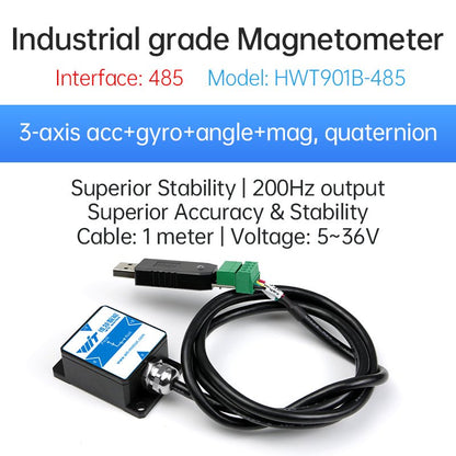 HWT901B - 232 - Accelerometer+Inclinometer - mpu6050 - mpu9250+Angle Sensor Gyroscope for Arduino Magneometer.