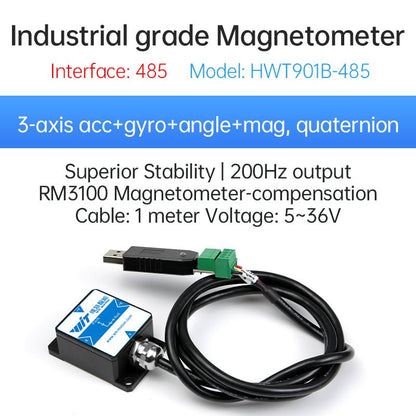 HWT901B - 485 - Accelerometer+Inclinometer - mpu6050 - mpu9250+Angle Sensor Gyroscope for Arduino Magneometer.