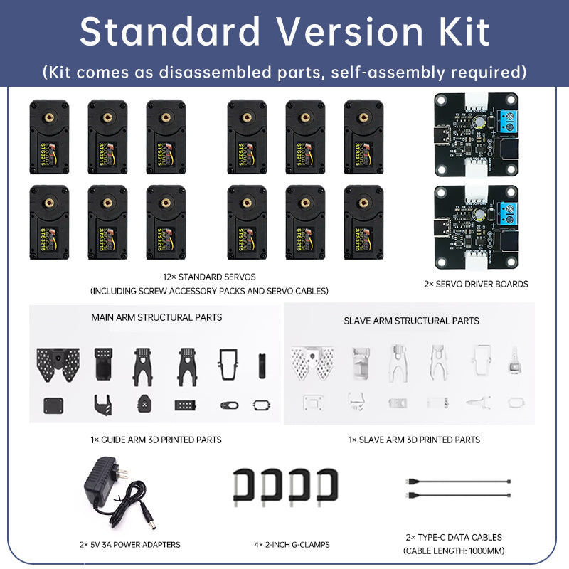 SO-ARM101 Kit (Pro) Low-Cost Open-Source 6-Axis AI Robotic Arm Servo Motor Kit for LeRobot Hugging Face Projects - WitMotion ShenZhen CO.,LTD