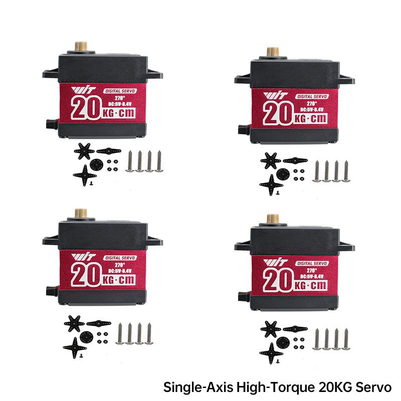 WitMotion Waterproof Servo 20Kg High Speed servo Pro Metal Gear Digital Servo Baja Servo For 1/8 1/10 Scale RC Cars Robot Arm - WitMotion ShenZhen CO.,LTD
