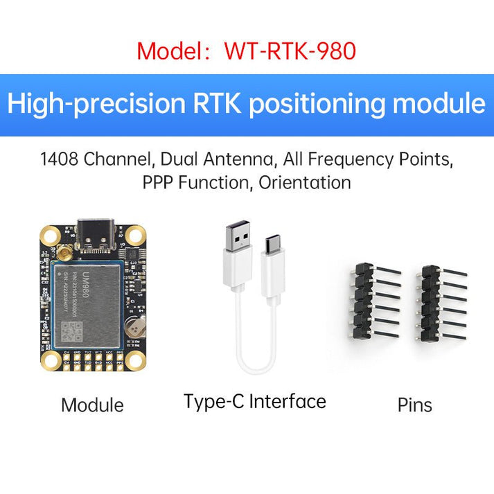 RTK GPS module Dual-Antenna｜Heading & Positioning