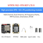 WTRTK982 with 4G board - Accelerometer+Inclinometer - mpu6050 - mpu9250+Angle Sensor Gyroscope for Arduino Magneometer.