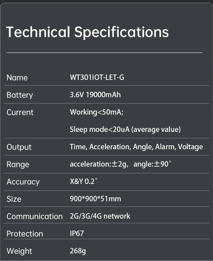 WT301IOT - LTE - G - Accelerometer+Inclinometer - mpu6050 - mpu9250+Angle Sensor Gyroscope for Arduino Magneometer.