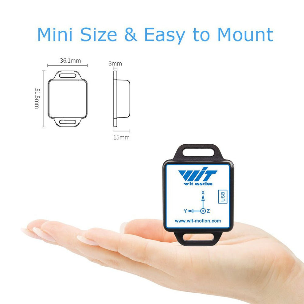 Accelerometer +inclinometer Bluetooth5.0 sensor, 9-axis IMU.