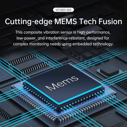 [WTVB02-485] 3 xial Vibration Disp+Speed+Amplitude IP68 Waterproof Sensor