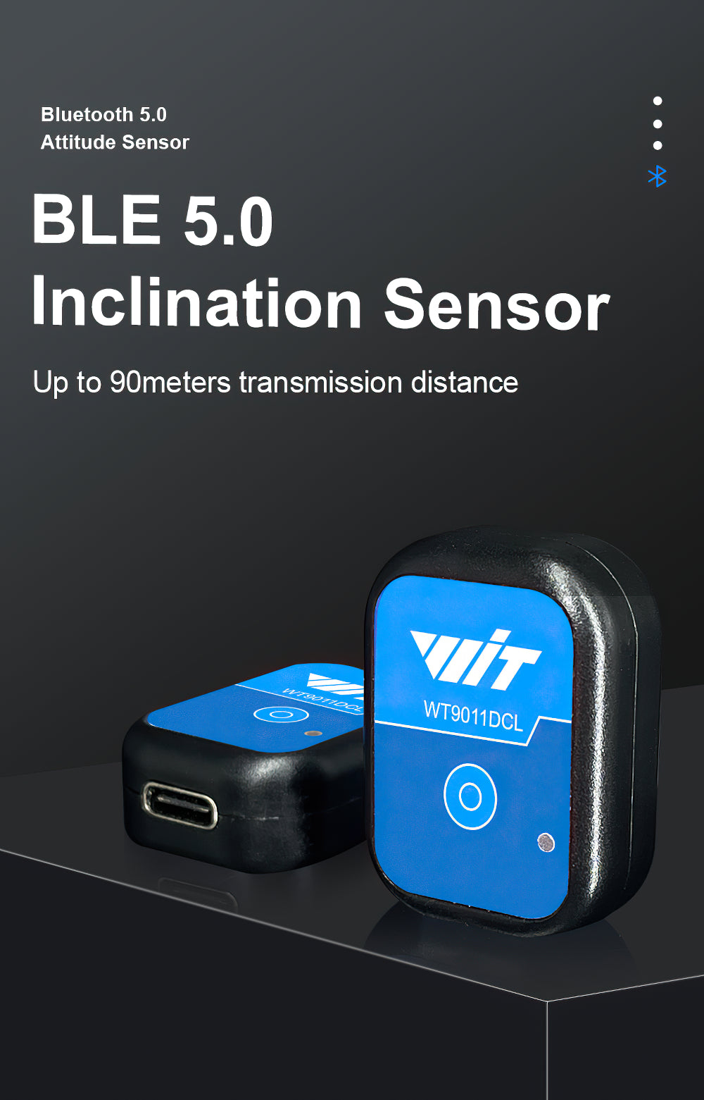 WitMotion WT9011DCL Bluetooth 5.0 Accelerometer Gyroscope Angle Sensor Electronic Compass Magnetometer Inclinometer