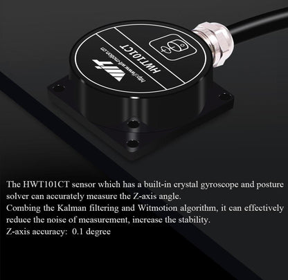 Z-Axis 1000HZ HWT101CT IP68 Z-Axis 0.1° Crystal Inclinometer, MEMS Tilt Angle Sensor, Built-in High-Integrated Crystal Gyroscope for Robot Application - WitMotion