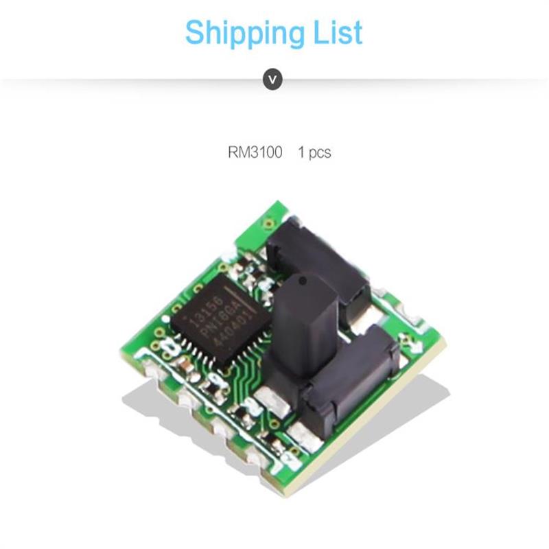 WitMotion RM3100 Military-Grade Magnetometer Compensation Chip, PNI RM3100 High-Accuracy Magnetometer Geomagnetism,SPI Interface - WitMotion