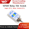 【SINRT Relay-Output-Type Tilt Switch】High-Precision Dual-axis Analog (0.05° Accuracy) Security Inclinometer, Anti- Vibration Tilt Angle Alarm Sensor (IP67) for Building/Bridge Monitoring