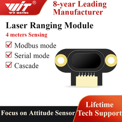 WitMotion Laser Distance Sensor WT-VL53L0 Distance Module UART Output 3.3-5V