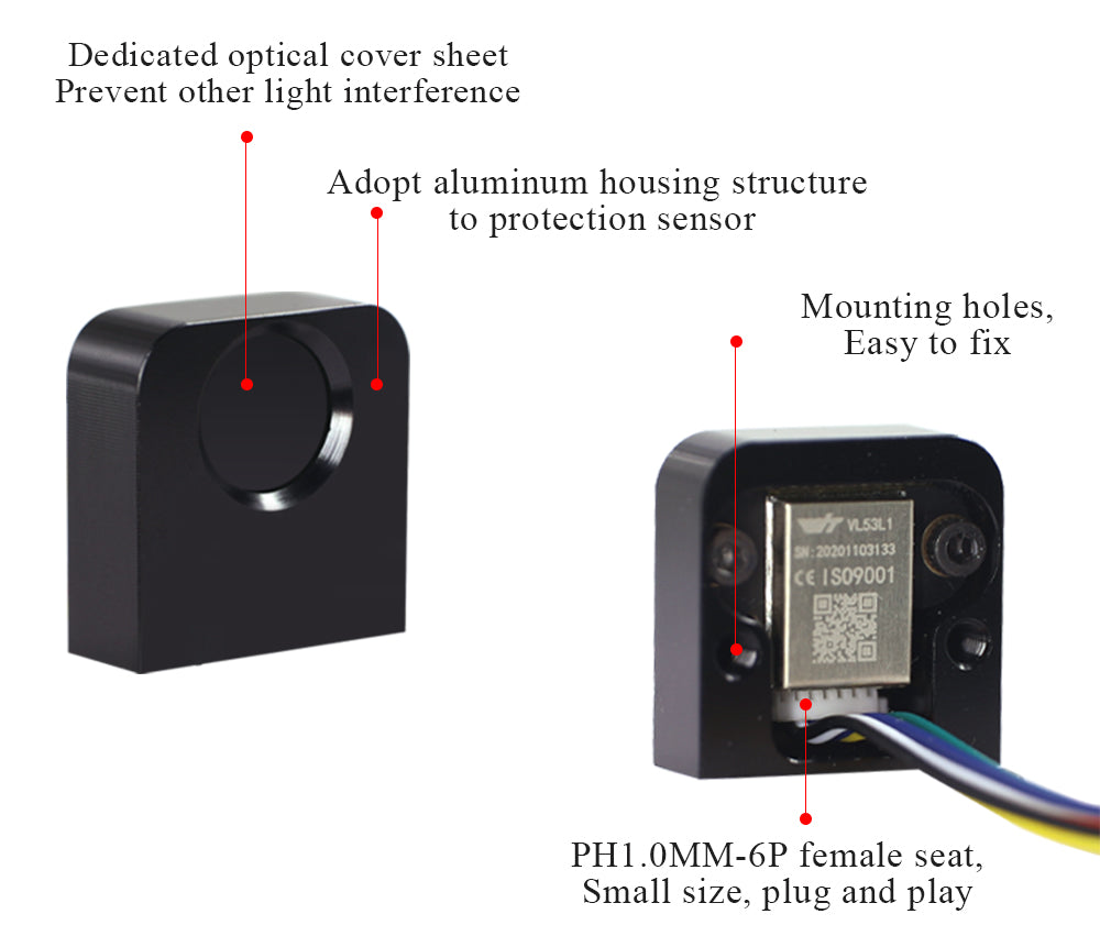 WitMotion Laser Distance Sensor WT53D Distance Module UART Output 3-5V - WitMotion