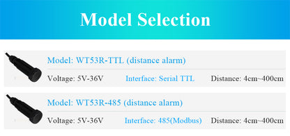 WitMotion Laser Distance Sensor WT53R Distance Module UART Output 5-36V (Laser Class 1, no harm to body or environment) - WitMotion