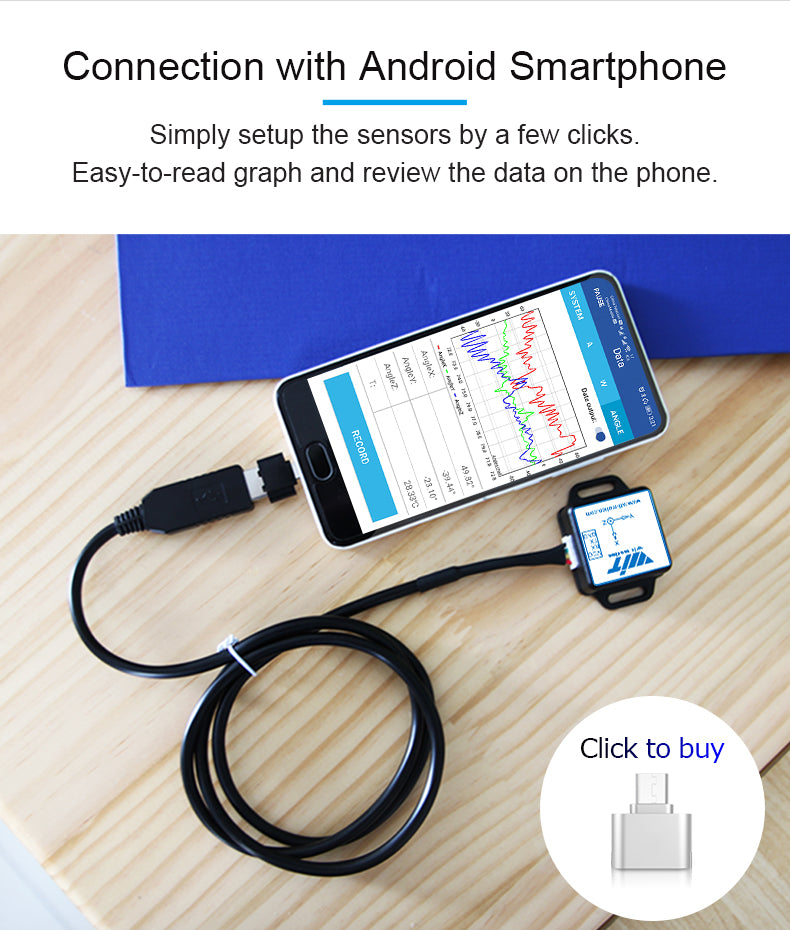 WitMotion WT61C High-Accuracy Accelerometer Sensor, 6-Axis Acceleration(+-16g)+Gyro+Angle (XY 0.05° Accuracy) with Kalman Filtering, MPU6050 AHRS IMU (Unaffected by Magnetic Field), for Arduino - WitMotion