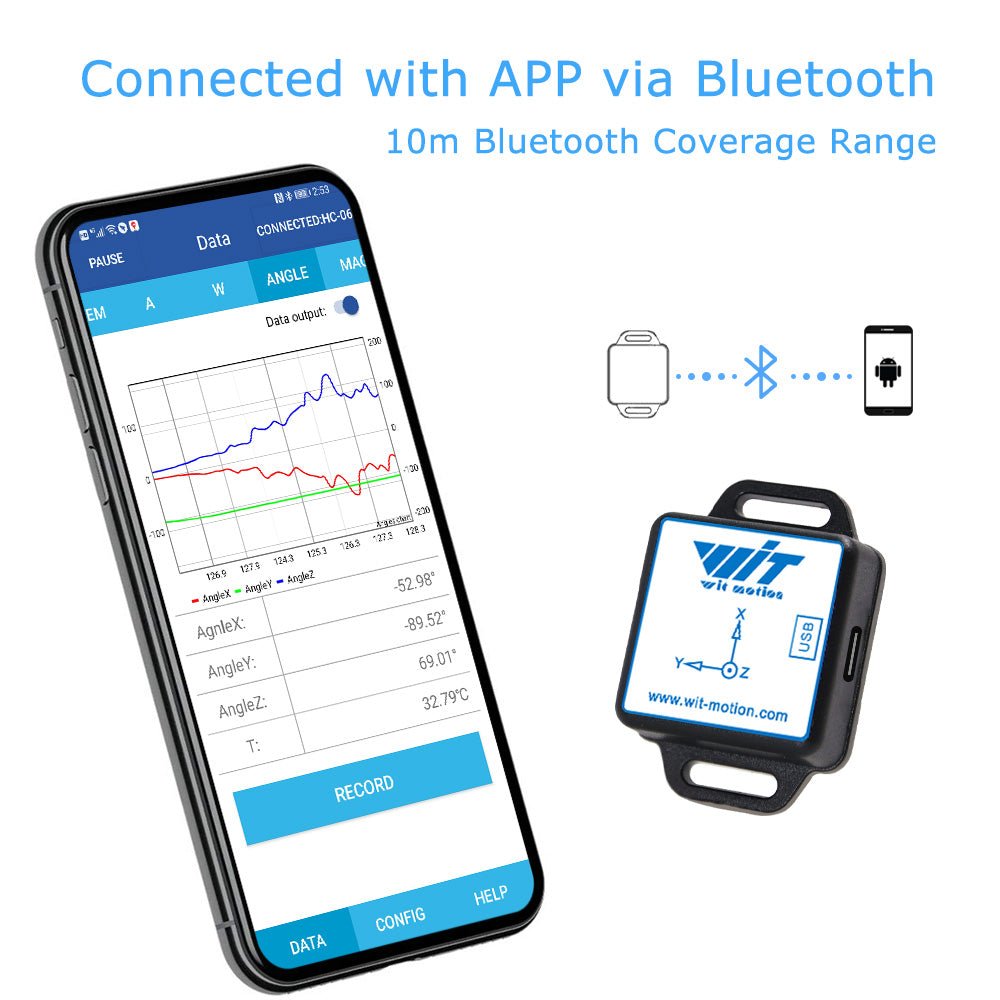 BWT61CL - Accelerometer+Inclinometer - mpu6050 - mpu9250+Angle Sensor Gyroscope for Arduino Magneometer.