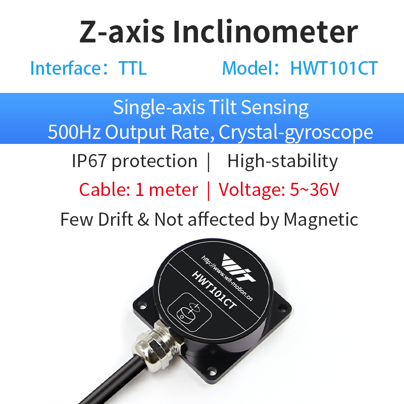HWT101CT - TTL - Accelerometer+Inclinometer - mpu6050 - mpu9250+Angle Sensor Gyroscope for Arduino Magneometer.