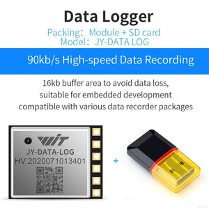 JY - DATA - LOG - Accelerometer+Inclinometer - mpu6050 - mpu9250+Angle Sensor Gyroscope for Arduino Magneometer.