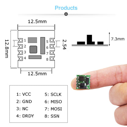 JY - RM3100 TTL - Accelerometer+Inclinometer - mpu6050 - mpu9250+Angle Sensor Gyroscope for Arduino Magneometer.