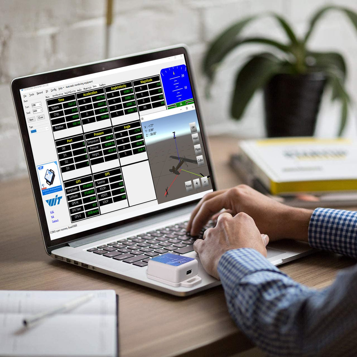 Accelitrometer Computer Accelerometer with SD Card: High Precision Data Capture