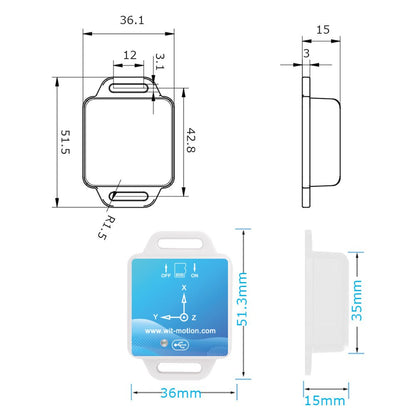 WT901SDCL - Accelerometer+Inclinometer - mpu6050 - mpu9250+Angle Sensor Gyroscope for Arduino Magneometer.